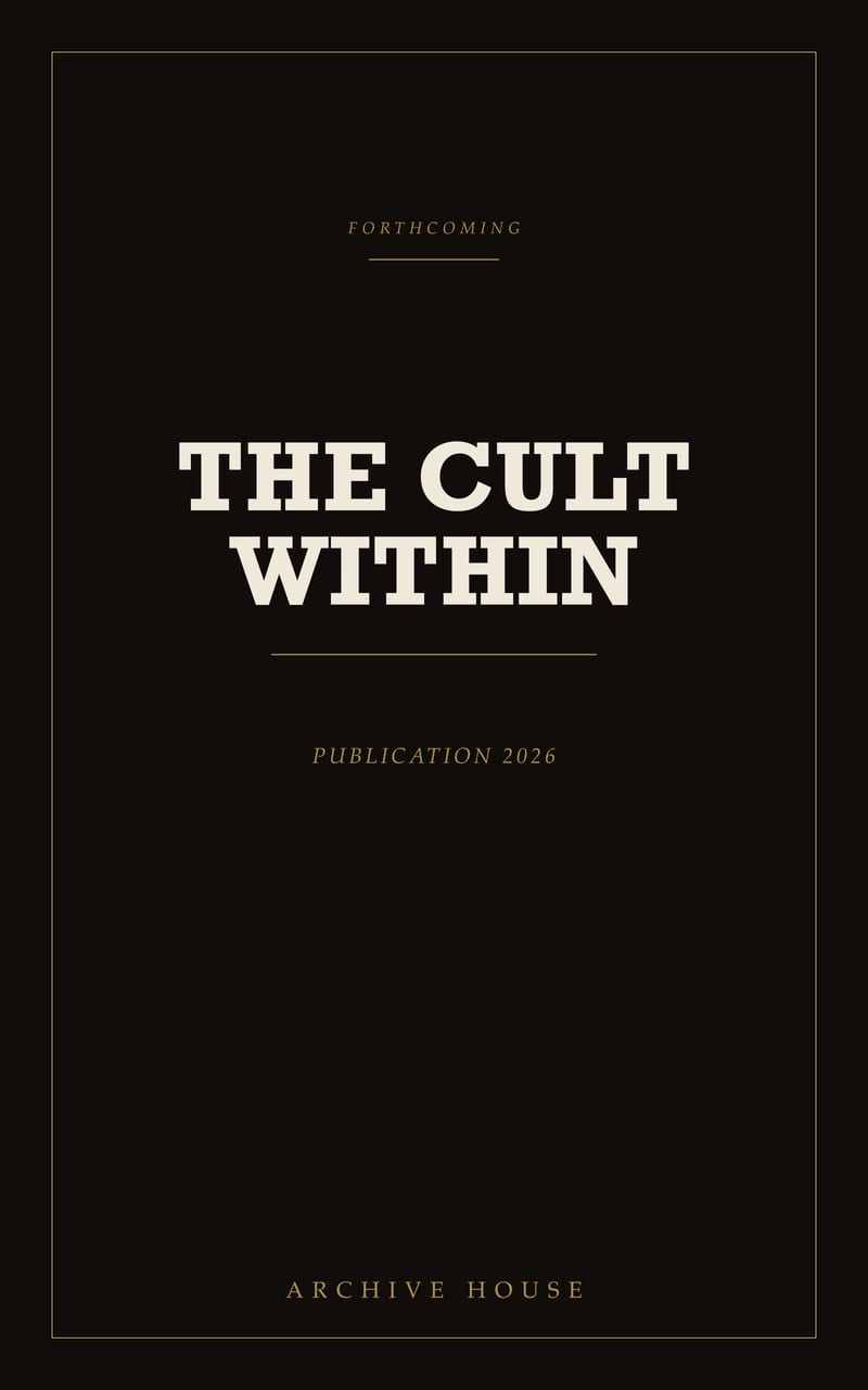 Front cover of The Cult Within: Working title